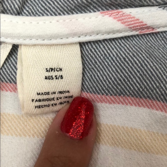 Roxy Hooded Long Sleeve Striped Poncho Shirt - Picture 6 of 7